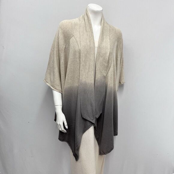 Joie Sweater Cardigan Artsy Open Style Heather‎ Khaki & Gray Ombre Size Small S - Picture 1 of 6